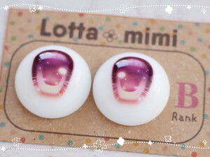 デカールアイ【Type01　ピンク　B品】22mm相当 Lotta mimi