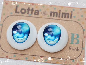 【Type1　アクアブルー　B品】レジンアイ 22mm相当 Lotta mimi