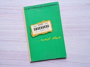 ★東ドイツ/ヴィンテージ本/薬草酒の小冊子/UNDERBERG/1955年★薬草酒メーカー/広告/古書/洋書/ドイツ語★