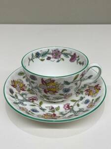 ☆142 MINTON ミントン HADDON HALL B 1451 カップ ソーサー セット ボーンチャイナ 花柄 食器 紅茶 上品