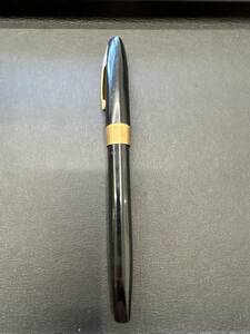 ☆246 SHEAFFER シェーファー USA シェーファー 万年筆 14K K14 585 筆記未確認 ブラック×ゴールド ヴィンテージ