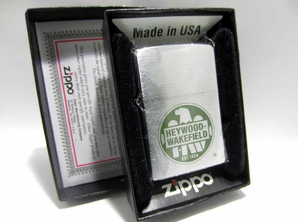 未使用 ZIPPO HEYWOOD-WAKEFIELD 限定品 2004年12月製 シリアルナンバー入り ヘイウッド