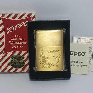 未使用 1937 ビンテージ ZIPPO 自由の女神 ブラス 1999年7月製 ジッポ