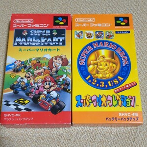 現状品　ゲームソフト　任天堂　スーパーファミコン　スーパーマリオ　カート　コレクション　Nintendo　ニンテンドー　箱　説明書　箱説