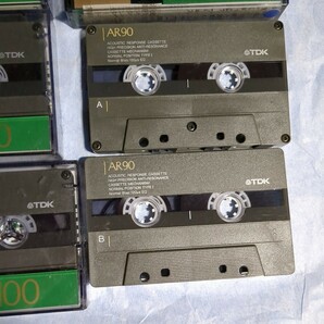ジャンク TDK 使用済み 中古 カセットテープ AR 100 90 計8本 当時物 昭和レトロ ノーマルポジションの画像5