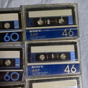 ジャンク SONY 使用済み 中古 カセットテープ AHF 60 46 計8本 ソニー 当時物 昭和レトロ ノーマルポジションの画像4