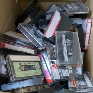 ジャンク　現状品　使用済み　中古　カセットテープ　約100本　ソニー　TDK　ソニー　当時物　昭和レトロ　まとめ売り　まとめて