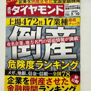 週刊ダイヤモンド ２０２４年２月１０日号 （ダイヤモンド社）　倒産危険度ランキング2024