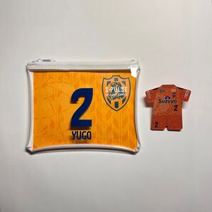 清水エスパルス 柏レイソル ファジアーノ岡山 立田悠悟選手 グッズセット(クリア ポーチ・ユニフォーム キラキラ バッジ)サッカー