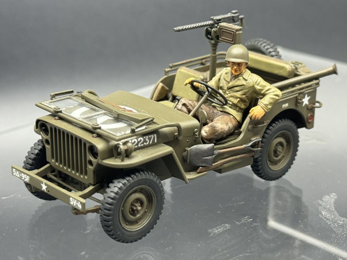 Окрашенное готовое изделие Tamiya 1/35 Армия США Jeep Willys MB, пластиковая модель, бак, военный автомобиль, Готовый продукт