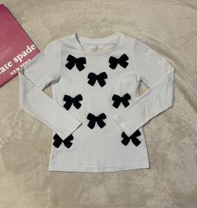  Kate Spade 120 cut and sewn long sleeve long sleeve T shirt long sleeve cut and sewn long T ribbon white white 110 Mezzo Piano Anna Sui Mini 