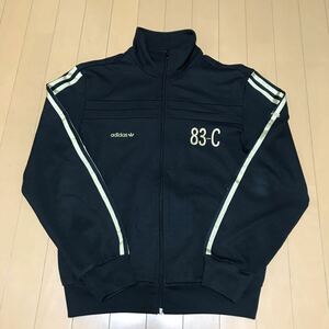 adidas アディダス トラックジャケット 83-C ジャージ Lサイズ ブラック × ゴールド 