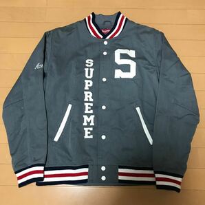 Supreme 09SS Aces Baseball Varsity Jacet Lサイズ グレー シュプリーム スタジャン ジャケット ブルゾン Sロゴ logoの画像1