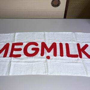 タオル グッズ フェイスタオル レトロ　コレクション　アンティーク　インテリア　メグミルク牛乳　MEGMILK 雪印　送料込み