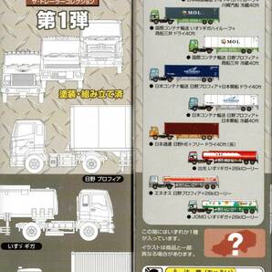 1/150 ザ・トレーラーコレクション 第1弾 001【 日野プロフィア + ドライ40ftコンテナ（日本高速輸送 川崎汽船）】トミーテック ジオコレの画像4