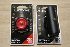 LEZYNE CLASSIC DRIVE 500+ ZECTO DRIVE+ レザイン ライト前後セット