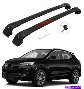 2pブラック用ビュイックエンコールGX 2020-2022ルーフラックレールクロスバー荷物キャリア2P black for Buick Encore GX 2020-2022 Roof R