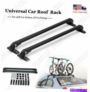 1ペア車トップラックレール荷物キャリア荷物荷物屋根クロスバーキットアクセサリー1 Pair Car Top Rack Rail Luggage Carrier Baggage Roo