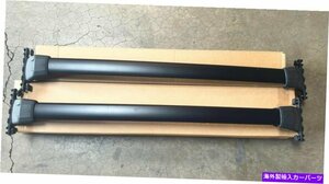 19-20ホンダパスポートブラックルーフラッククロスバー荷物キャリアバーOEスタイルFor 19-20 Honda Passport Black Roof Rack Cross Bar L