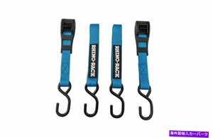 Rhino-rack rtdh3フックx2でストラップをユニバーサルタイダウンしますRhino-Rack RTDH3 Universal Tie Down Strap with Hook x2