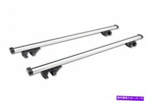 ユニバーサルカートップルーフラッククロスバー荷物キャリアラックアルミニウム付きロック付きUniversal Car Top Roof Rack Cross Bar Lug_画像2