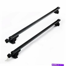 48 ''調整可能なユニバーサルカートップルーフラッククロスチューブバー貨物荷物キャリア48'' Adjustable Universal Car Top Roof Rack Cr_画像2