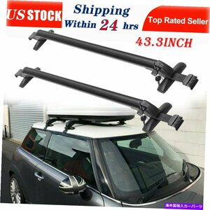 ミニクーパー2004-2008 R52 R53 43.3 ルーフラッククロスバー荷物キャリアFor Mini Cooper 2004-2008 R52 R53 43.3 Roof Rack Cross Bar