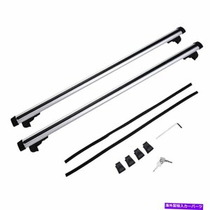 48 ユニバーサルカールーフラッククロスバートップカーゴ荷物キャリアレールSUVワゴン ^48 Universal Car Roof Rack Cross Bar Top Carg