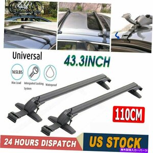 ホンダシビック4DR 2016-2021ルーフラッククロスバー43.3 荷物キャリアアルミニウムFor Honda Civic 4DR 2016-2021 Roof Rack Cross Bar