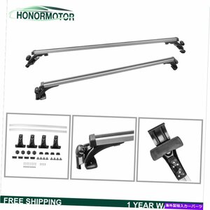 2x新しい48 ユニバーサルルーフラッククロスバー4ドア車両用裸の屋根2X New 48 Universal Roof Rack Cross Bars For 4 Door Vehicles W