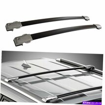 2010年から2019年のレクサスGX460のトップルーフラッククロスバー貨物キャリアブラックアルミニウムTop Roof Rack Cross Bars Cargo Carri_画像1