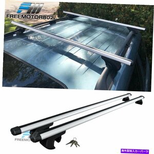 53インチユニバーサルカーアルミニウムルーフトップレールラッククロスバー荷物キャリア53 Inch Universal Car Aluminum Roof Top Rail Ra