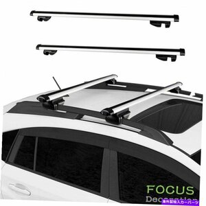 2x 48 カークロスバートップ荷物ルーフラック貨物キャリアSUVアルミニウムユニバーサル2x 48 Car Cross Bar Top Luggage Roof Rack Carg