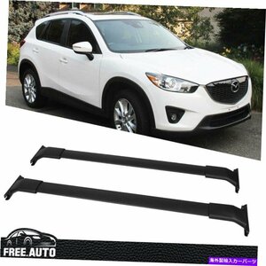 13-16マツダCX-5 CX5 OEスタイルルーフラッククロスバーアルミニウムラバーFits 13-16 Mazda CX-5 CX5 OE Style Roof Rack Cross Bar Alum