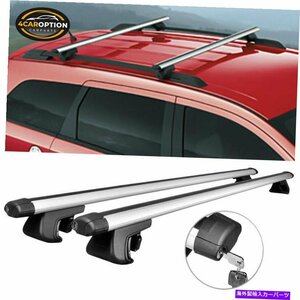 アルミニウム48インチ120cmトップルーフラッククロスバー荷物キャリア調整可能なクランプAluminum 48 Inch 120CM Top Roof Rack Cross Bar