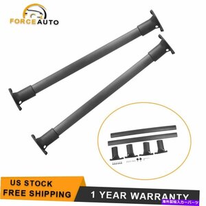 2014年から2019年のフォードエスケープブラックの2つのルーフラッククロスバーのペアアルミニウムPair of 2 Roof Rack Cross Bars Alumini