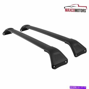 クロスバーフィット2017-2018マツダCX5ブラックアルミニウムルーフラックレール荷物キャリアCross Bar Fits 2017-2018 Mazda CX5 Black Al