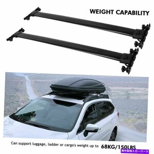 トヨタハイランダーのトップルーフラッククロスバー荷物2008-2013ブラックアルミニウムTop Roof Rack Cross Bar Luggage For Toyota Highl