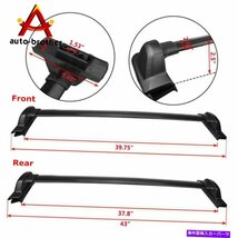 ホンダCRV Ex lx ex-l 2007-2011用の新しいトップルーフラッククロスバー荷物キャリアNew Top Roof Rack Cross Bar Luggage Carrier For H_画像3