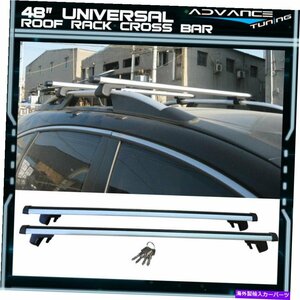 48 120cmアルミニウムトップルーフラッククロスバーキャリアロック調整可能なブラケット48 120CM Aluminum Top Roof Rack Cross Bar Carri