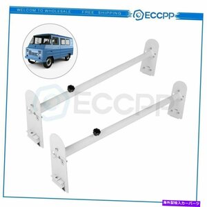 2バーバンラダールーフラックヘビーデューティー700lbスチールトップキャリアホワイトファーストシップ2 Bar Van Ladder Roof Rack Heavy