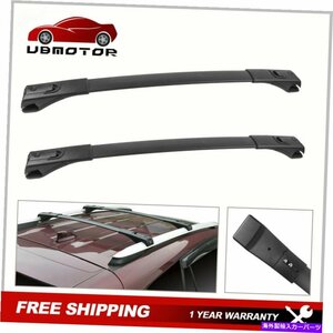 2つのトップルーフラッククロスバークロスバー貨物キャリア13-18のトヨタRav4 w/ルーフレール付きSet 2 Top Roof Rack Crossbars Cargo Ca