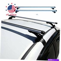 荷物鉄道貨物キャリアアンチ盗難53 135cmカートップルーフラッククロスバーが米国Luggage Rail Cargo Carrier Anti-theft 53 135cm Car_画像1