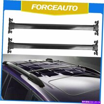 2008-2013トヨタハイランダーの2倍のトップ荷物ルーフラッククロスバートップレール2X Top Luggage Roof Rack Cross Bars Top Rail For 20_画像1