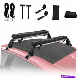 カヤックサーフボードSUV用のユニバーサルカーソフトルーフラックパッド荷物キャリアシステムUniversal Car Soft Roof Rack Pads Luggage