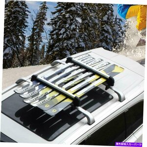 スキースノーボードキャリアカーゴールルーフラックキャリア8ペアスキーまたは4つのスノーボード用のキャリアSki Snowboard Carrier Cargo