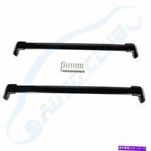 2012-2016のペアホンダCRV CR-Vルーフラッククロスバー黒い手荷物キャリアPair For 2012-2016 Honda CRV CR-V Roof Rack Cross Bars Black_画像2