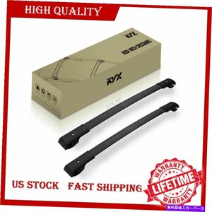 Subaru Forester 2014-2018 USのブラッククロスバーバージュルーフラックレールキャリアBlack Cross Bar Baggage Roof Rack Rail Carrier