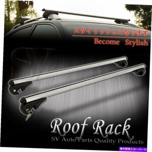 リンカーンルーフラックキーロッククロスバートップレールマウントアルミニウムカーゴキャリア用For Lincoln Roof Rack Key Lock Cross Ba