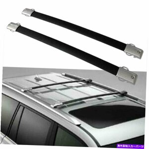 トップルーフラッククロスバー荷物キャリアアルミニウムブラック10-19レクサスGX460Top Roof Rack Cross Bars Luggage Carrier Aluminum B